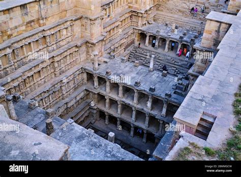 India, Gujarat, Patan, Rani-Ki Vav stepwell, Unesco World Heritage site ...