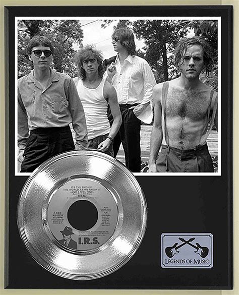 REM - Its The End Of The World As We Know It Platinum 45 Record Ltd Edition Display Award ...