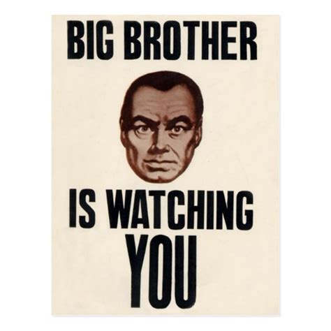 Big Brother is watching you! Postcard | Zazzle