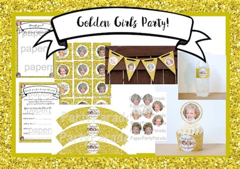 DIY Golden Girls Party Decorations ENTIRE SET Instant | Etsy