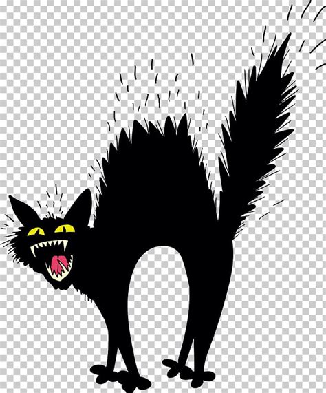 Scary Black Cat PNG, Clipart, Animal, Black And White, Black Cat, Carnivoran, Cat Free PNG Download