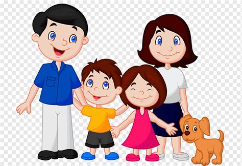 Familia de dibujos animados, familia, niño, fotografía, mano png | PNGWing