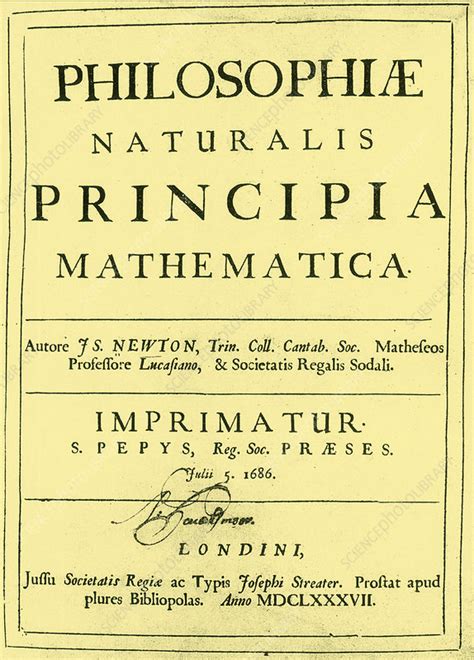 Newton's Principia, 1687 - Stock Image - C033/3813 - Science Photo Library