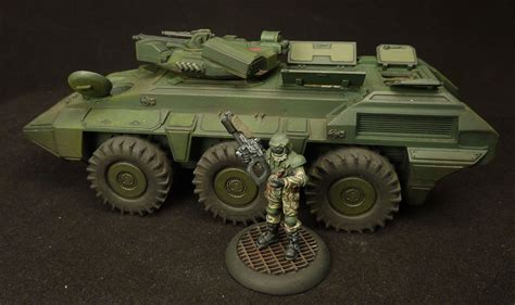 Sci-Fi 28Mm Vehicles | Kabardin 28mm sci-fi APC for wargames | Vehicle paint, Vehicles, David wood