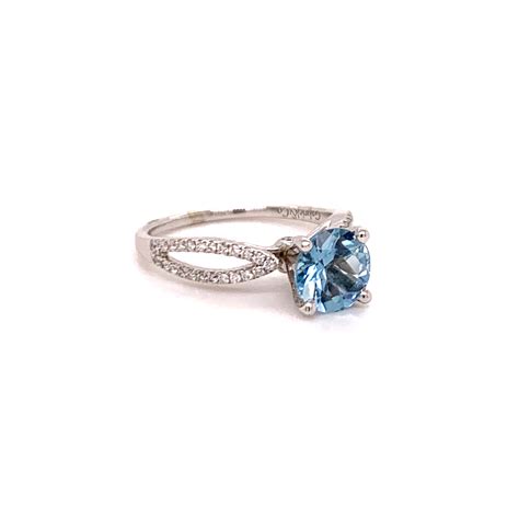 AQUA & DIAMOND RING