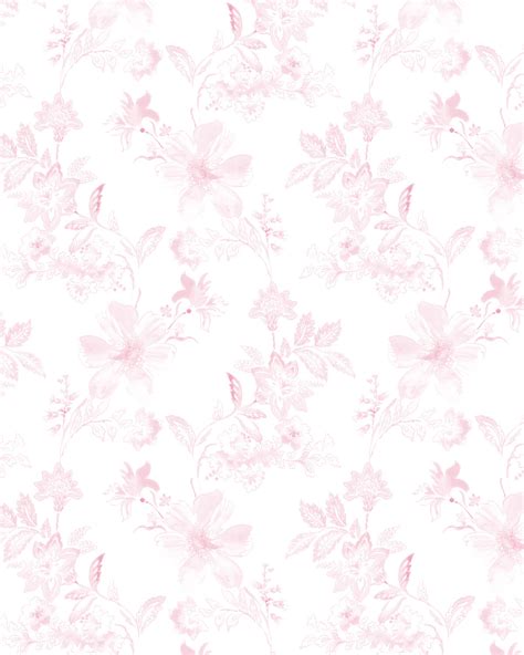 Little Boho Flowers in Pink Australian Made Flower Wallpaper Online ...