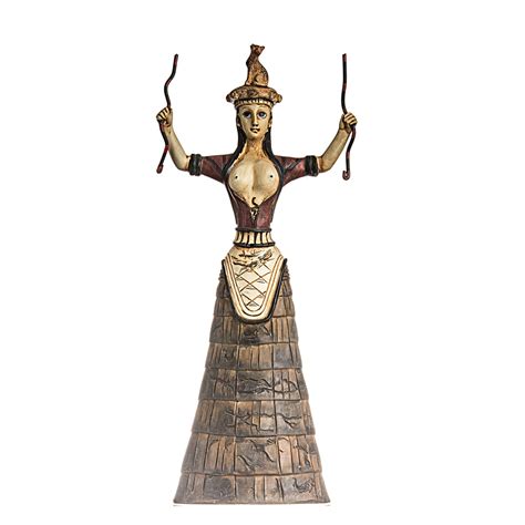 Minoan Snake Goddess Knossos Statue Healer Messenger Priestess Sculpture 11.8″ 30cm | Beautiful ...