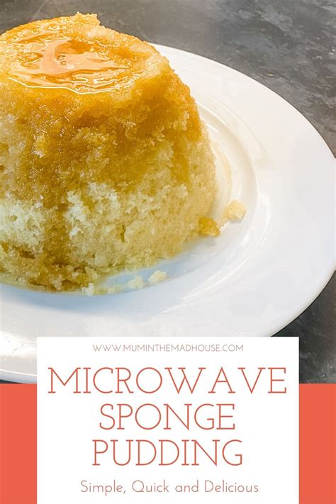 Microwave Sponge Pudding Recipe | Mum In The Madhouse