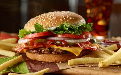 Burger King Whopper With Bacon And Cheese - Burger Poster