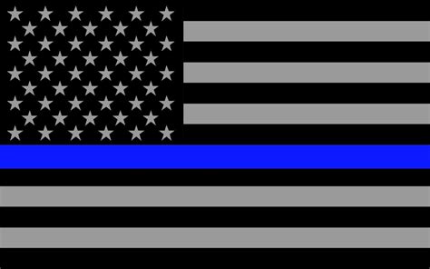 Subdued US Flag Reflective Decal with Thin Blue Line