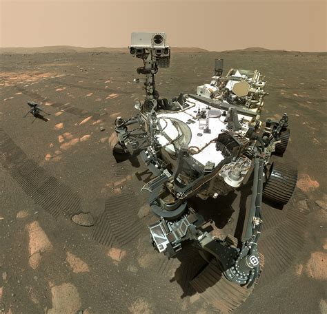 NASA's Perseverance Mars Rover Snaps a Selfie with the Ingenuity Helicopter Ahead of First ...