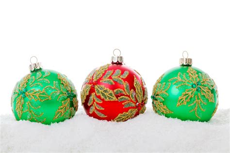 Red Green Christmas Balls Free Stock Photo - Public Domain Pictures