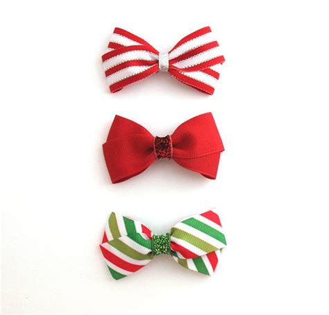 Christmas Hair Bows Set Baby Toddler Girls Christmas Hair - Etsy