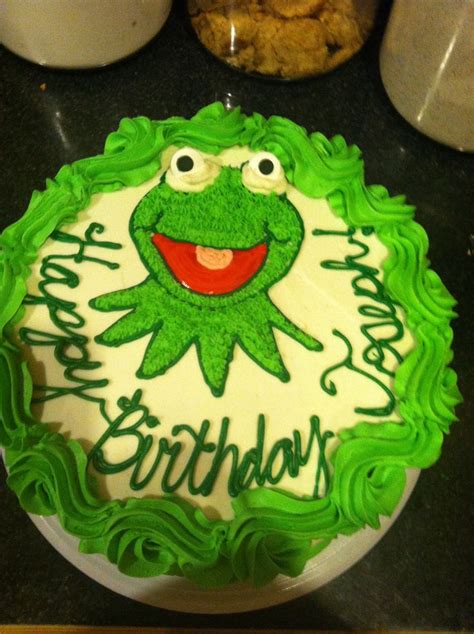 Kermit the Frog Birthday Cake | 1ST BIRTHDAY PARTY | Pinterest ...