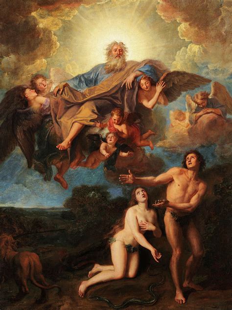 God Reproving Adam and Eve Painting by Antoine Coypel - Fine Art America