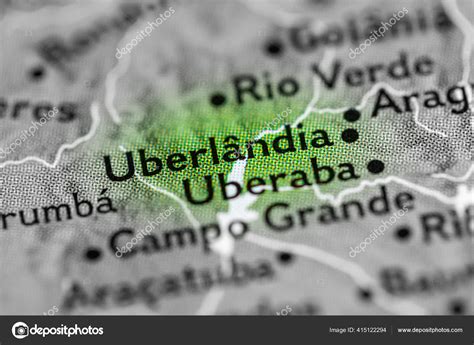 Uberlandia Brazil Map Stock Photo by ©aliceinwonderland2020 415122294