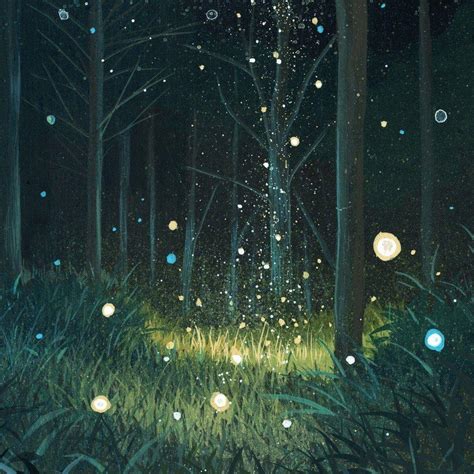 Art Fireflies Wallpapers - Wallpaper Cave