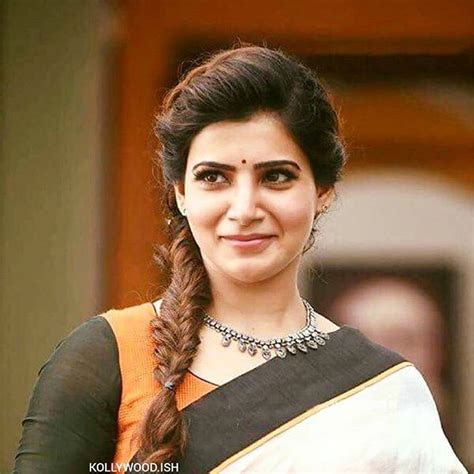 Samantha in theri Hairstyles Pinterest Samantha ruth and Saree ...