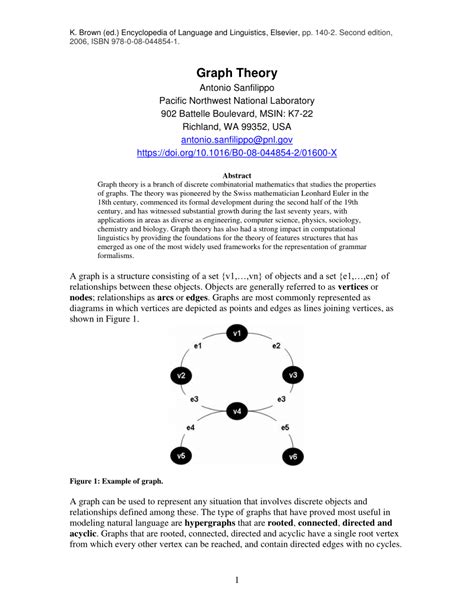 (PDF) Graph Theory