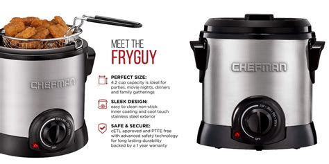 Bring home a Chefman 1.1-Quart Deep Fryer for just $20 today (Reg. $30 ...