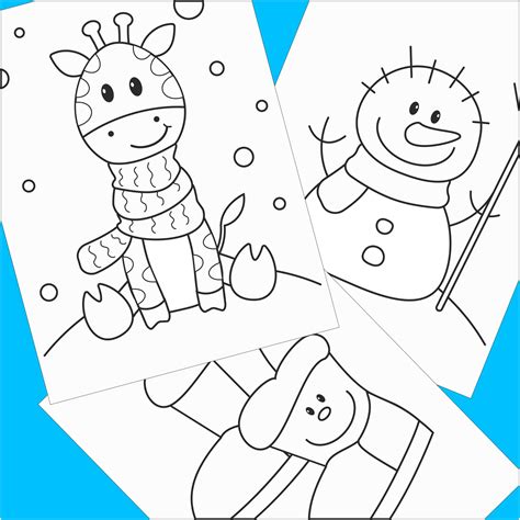 Winter Coloring Pages, Kids Winter Coloring Pages, Winter Coloring ...