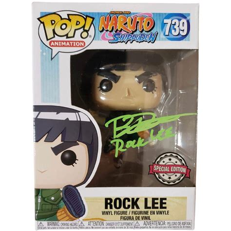 Brian Donovan signed Rock Lee Naruto Shippuden Funko POP! #739 JSA aut ...