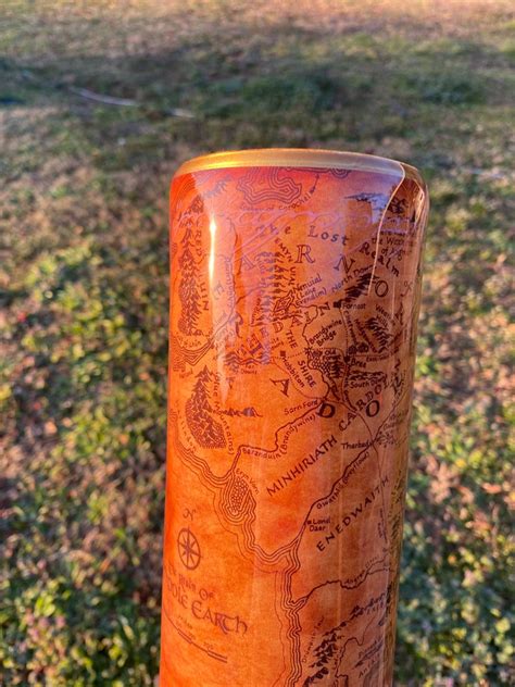 Lord of the Rings Middle Earth Map Tumbler | Etsy