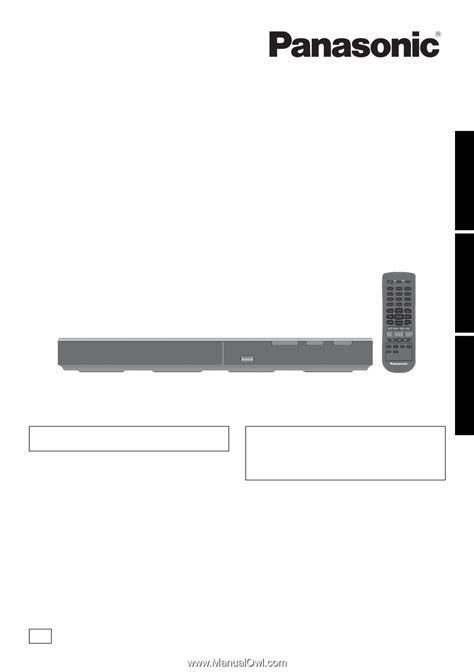 Panasonic DVD-S500 | DVD-S700 Owner's Manual (English)