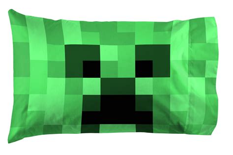 Green Minecraft Lone Creeper 1 Pack Pillowcase, Gaming Bedding - Walmart.com