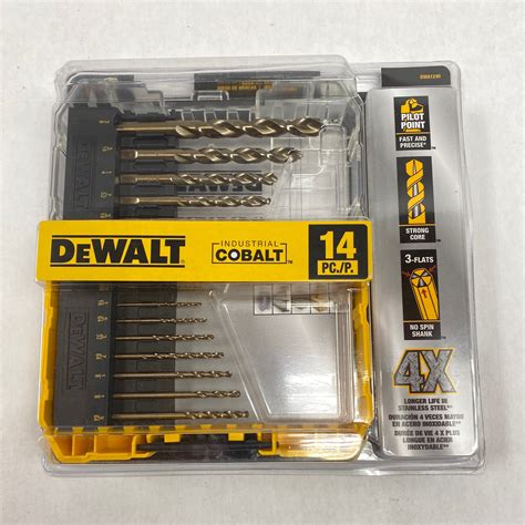 DeWalt 14 Piece Cobalt Drill Bit Set, DWA1240 - Shop - Tool Swapper