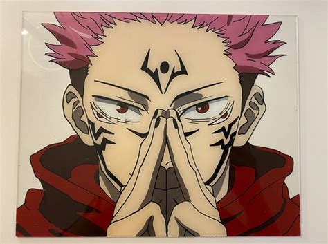 Sukuna glass painting Anime Art Acrylic Jujutsu Kaisen | Etsy