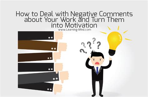 How to Deal with Negative Comments about Your Work & Turn Them into ...