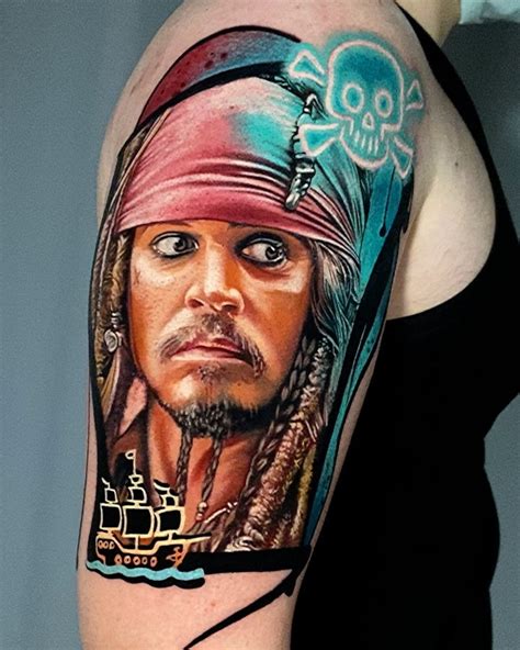 Aprender sobre 75+ imagem tatuagem do jack sparrow - br.thptnganamst.edu.vn