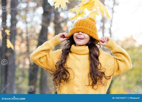 Autumn Fashion. Fall is a Time for Fun. Fall Fashion for Kids. Autumn Style of Child Stock Image ...