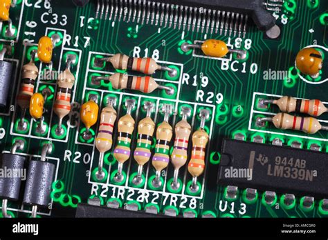 Resistors on Circuit Board Stock Photo, Royalty Free Image: 8697967 - Alamy