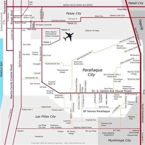 Paranaque Map & BF Homes Paranaque Map