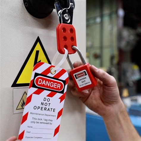 TRADESAFE Lockout TAGOUT KIT with Hasps, Loto Tags, Red Safety Padlocks ...