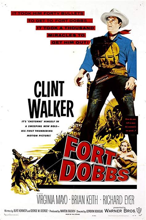 Fort Dobbs (1958) | Clint walker, Clint, Western movies