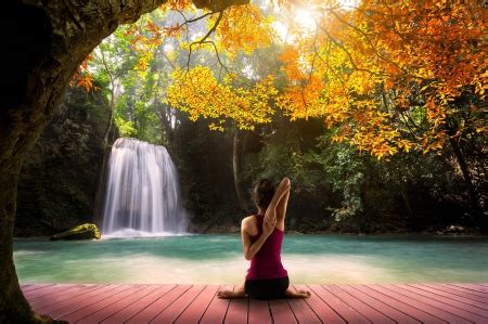 Mindfulness Meditation - Waterfalls & Nature Background Wallpapers on ...