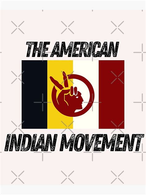 "the american indian movement flag " Poster by mikoala50 | Redbubble