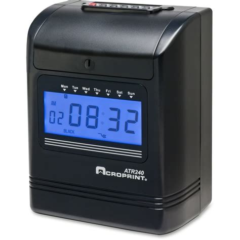 Acroprint 2-color Print Top-loading Punch Clock - Walmart.com - Walmart.com