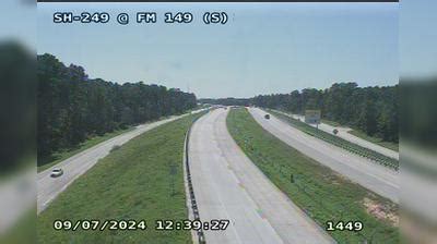 See Pinehurst › North: SH-249 @ FM 149 (S) Live Webcam & Weather Report in Pinehurst, Texas, US ...