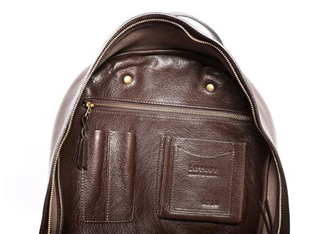 Leather Zipper Backpack - Handmade Leather Bag