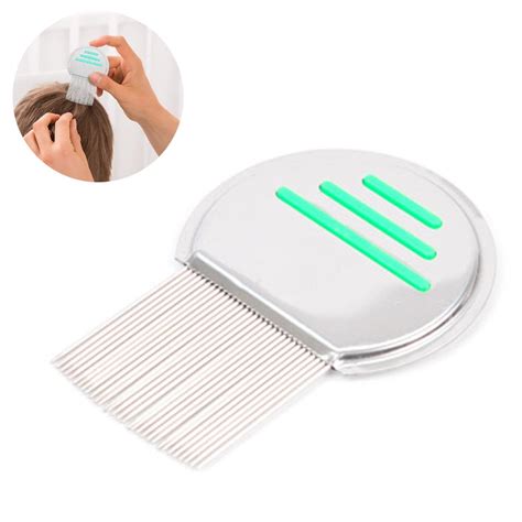 HZKAICUN Stainless Steel Lice Comb, Metal Nit Comb, Safely Removes Lice ...