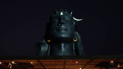 Statue Of Lord Shiva With Background Of Black 4K HD Shiv Wallpapers ...