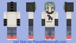 Deku In a Dino Hoodie Minecraft Skin