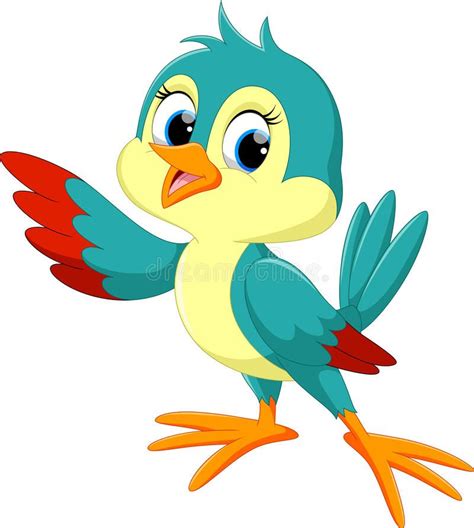 Cute bird cartoon. Vector illustration of cute bird cartoon on white background , #AD, #cartoon ...