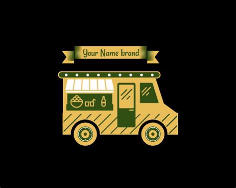 modern food truck logo design 7788467 Vector Art at Vecteezy