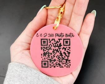 Qr Code Keychain - Etsy