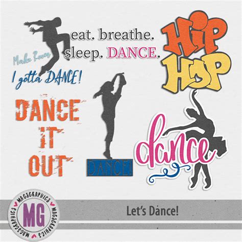 Let's Dance Word Art Pack | Digital Art